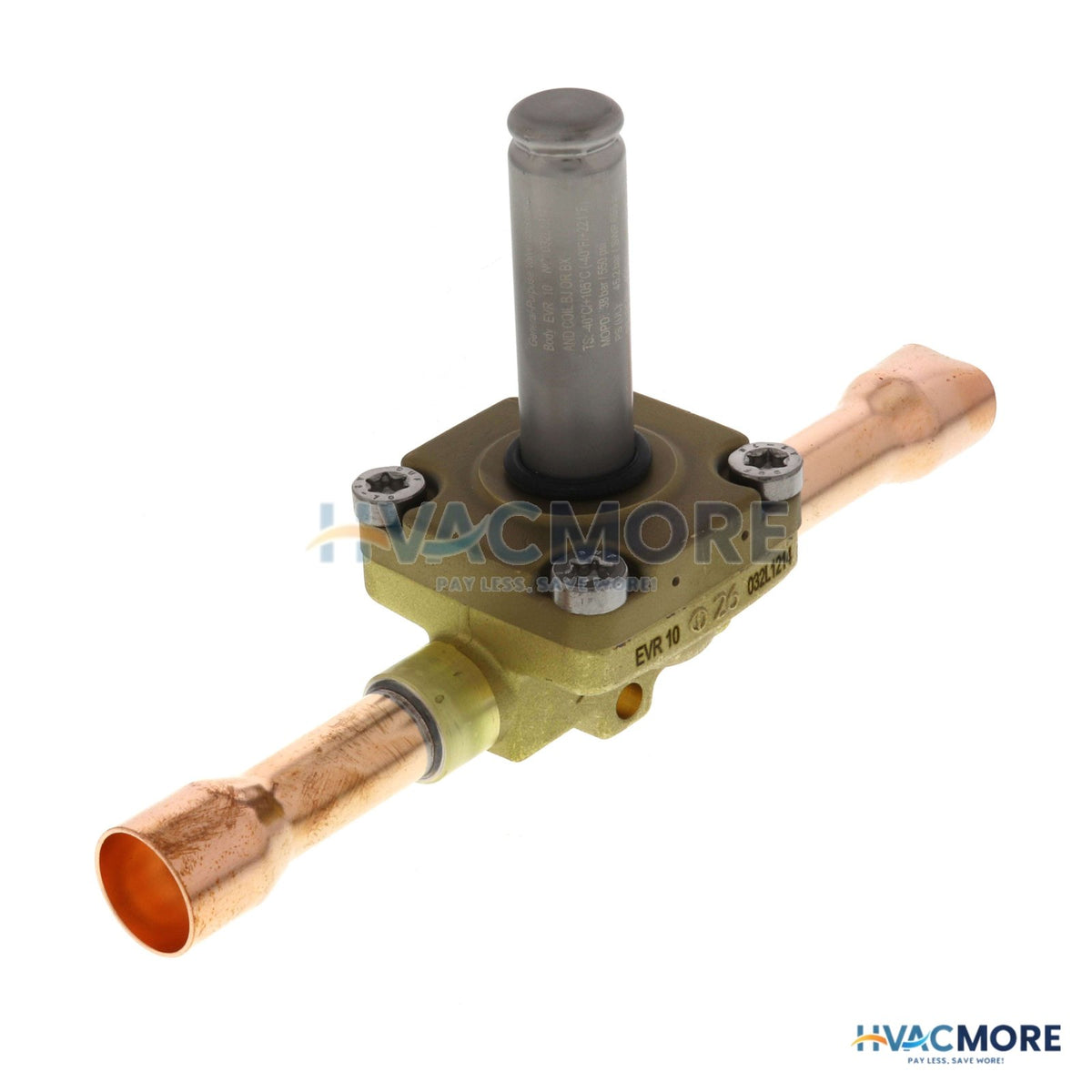 Danfoss 5/8" ODF EVR10 Solenoid Valve without Manual Operation 032L1214