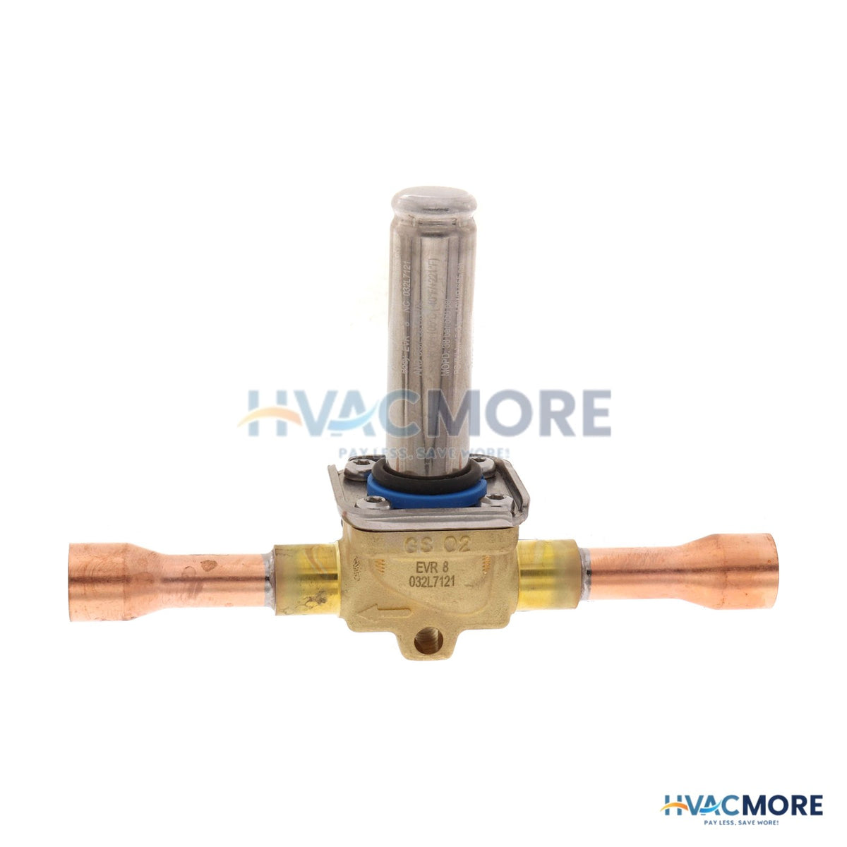 Danfoss 1/2" ODF EVR8 Normally Closed Solenoid Valve 032L7121