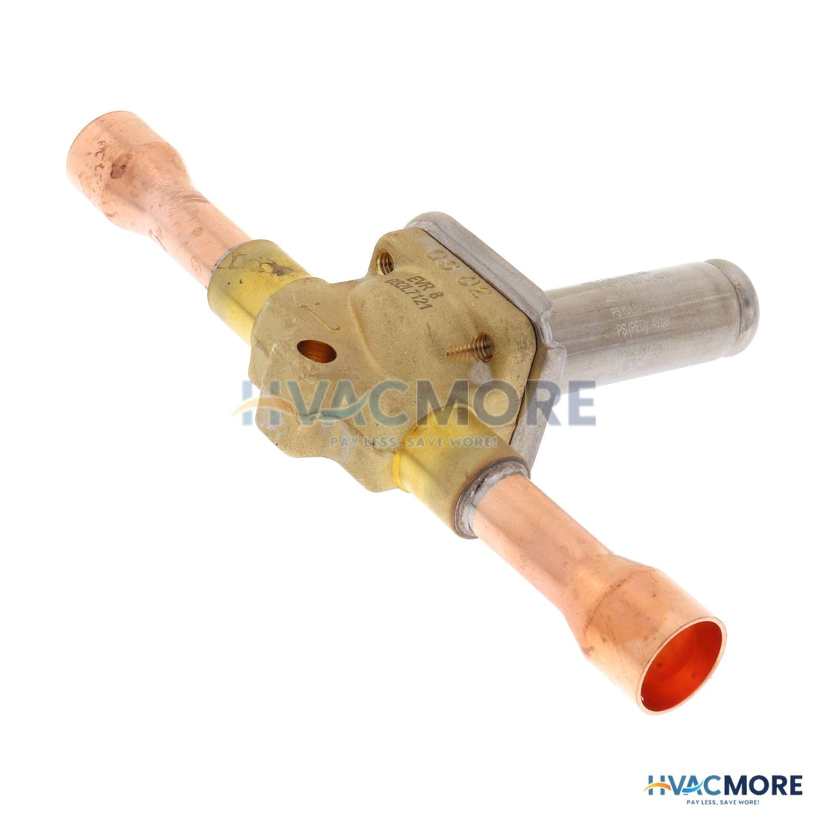 Danfoss 1/2" ODF EVR8 Normally Closed Solenoid Valve 032L7121