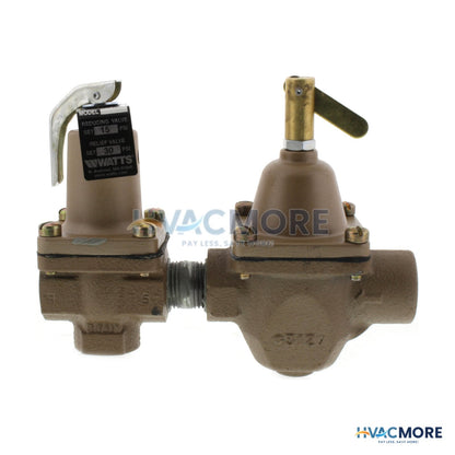 Watts 1/2" 1450F Pressure Regulator & Relief Combo (Threaded) 0388798