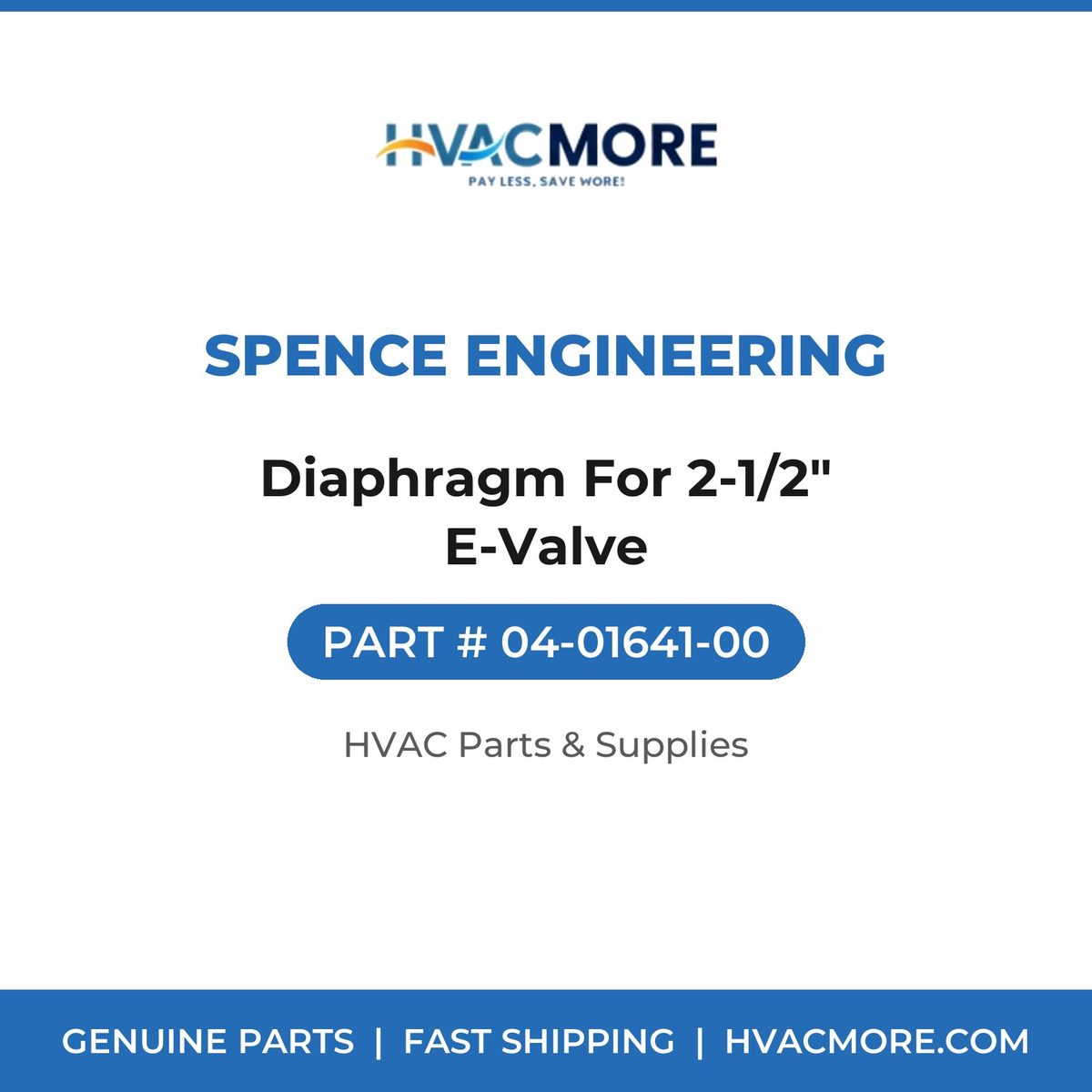 Spence Engineering Diaphragm For 2-1/2" E-Valve 04-01641-00