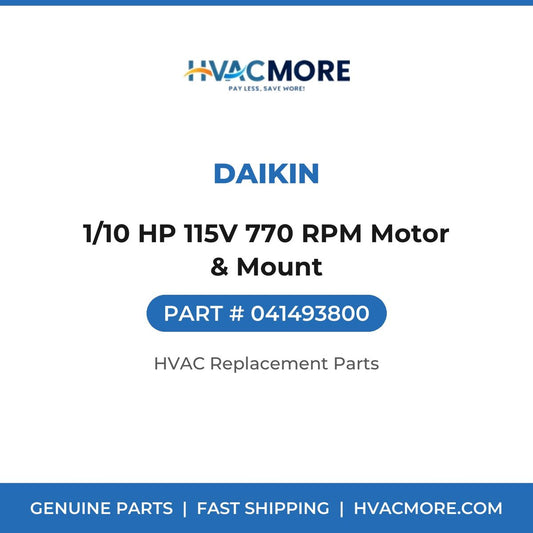 Daikin 1/10 HP 115V 770 RPM Motor & Mount 041493800