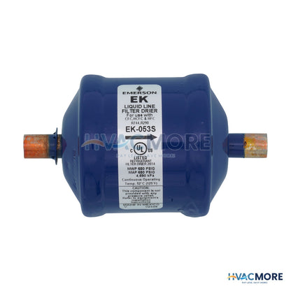 Emerson Flow Controls 3/8" ODF EK-Series Liquid line Filter Drier (5 Cubic Inches) 047604