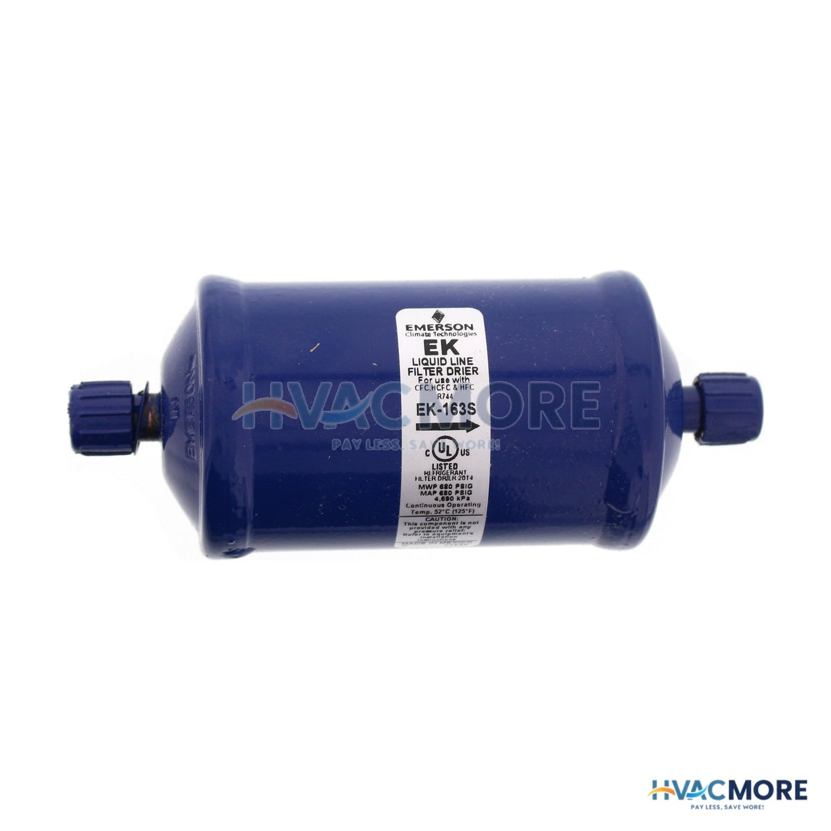 Emerson Flow Controls EK 163S 3/8" ODF EK16-SERIES Liquid line Filter Drier (16 Cubic Inches) 047614