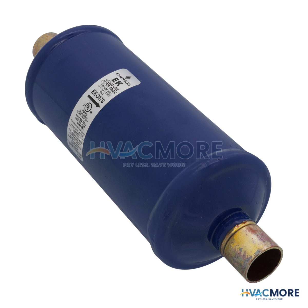Emerson Flow Controls 7/8" ODF EK307S-SERIES Liquid line Filter Drier (30 Cubic Inches) 048217