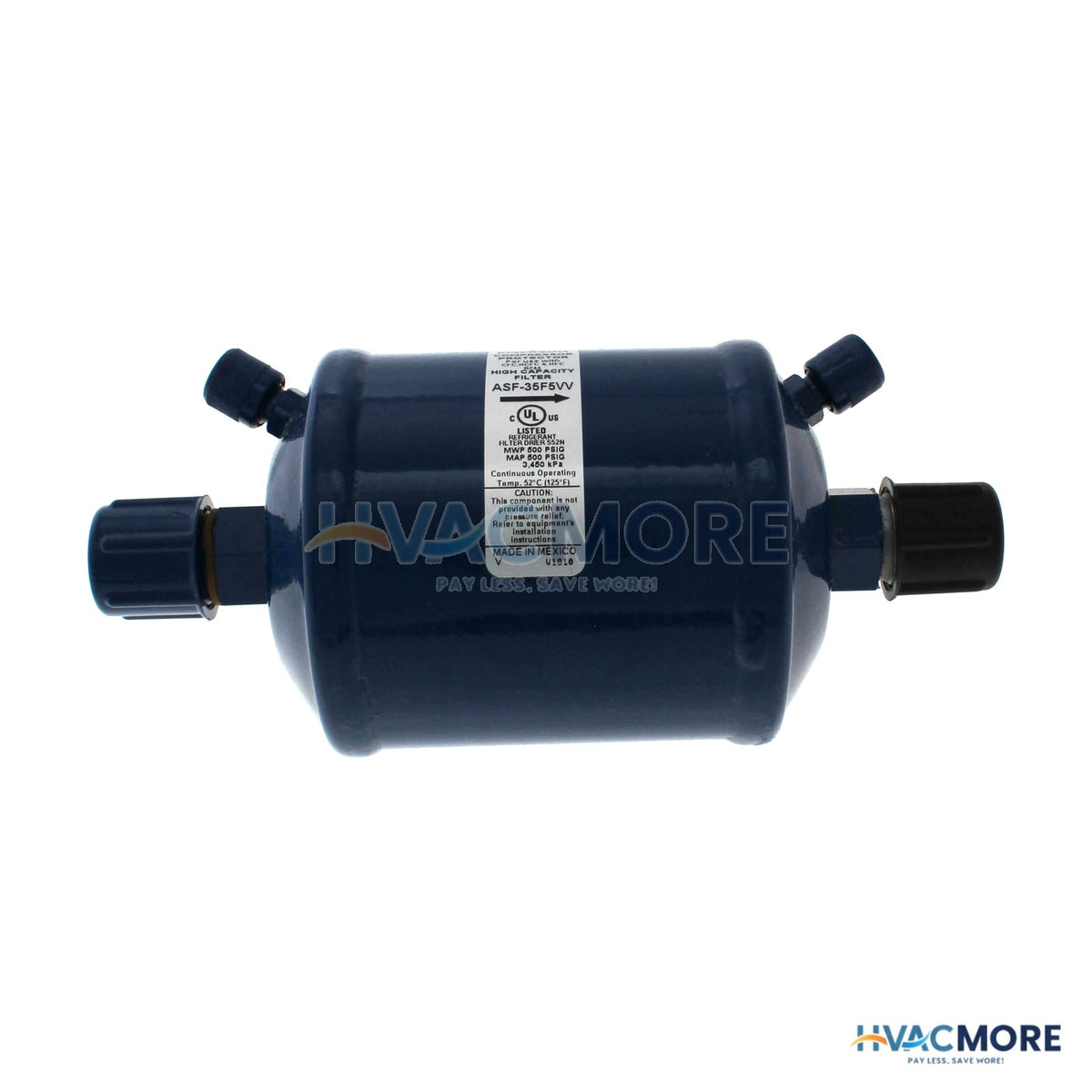 Emerson Flow Controls 5/8" SAE ASF-Series Premium Suction Line Filter Drier (35 Cubic Inches) 049179