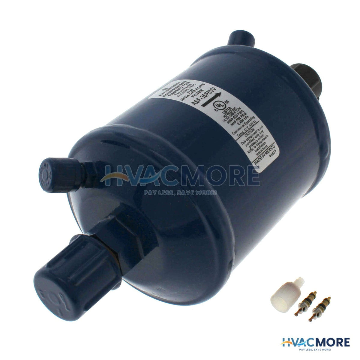 Emerson Flow Controls 5/8" SAE ASF-Series Premium Suction Line Filter Drier (35 Cubic Inches) 049179