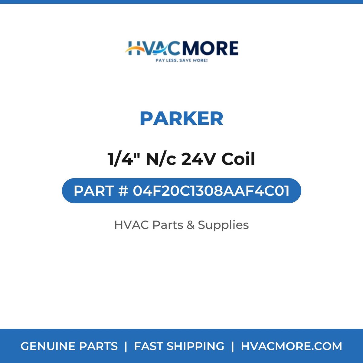 Parker 1/4" N/c 24V Coil 04F20C1308AAF4C01