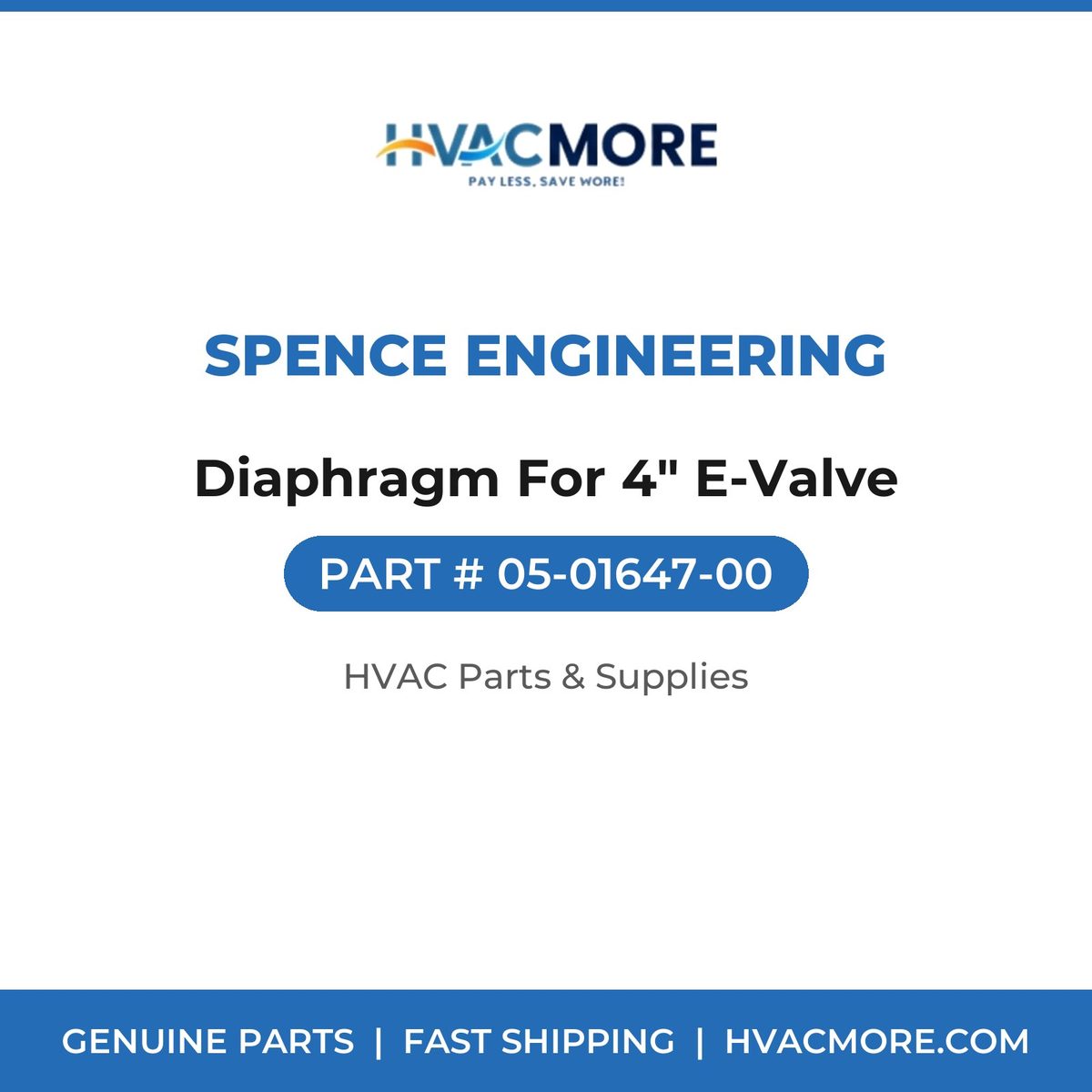 Spence Engineering Diaphragm For 4" E-Valve 05-01647-00