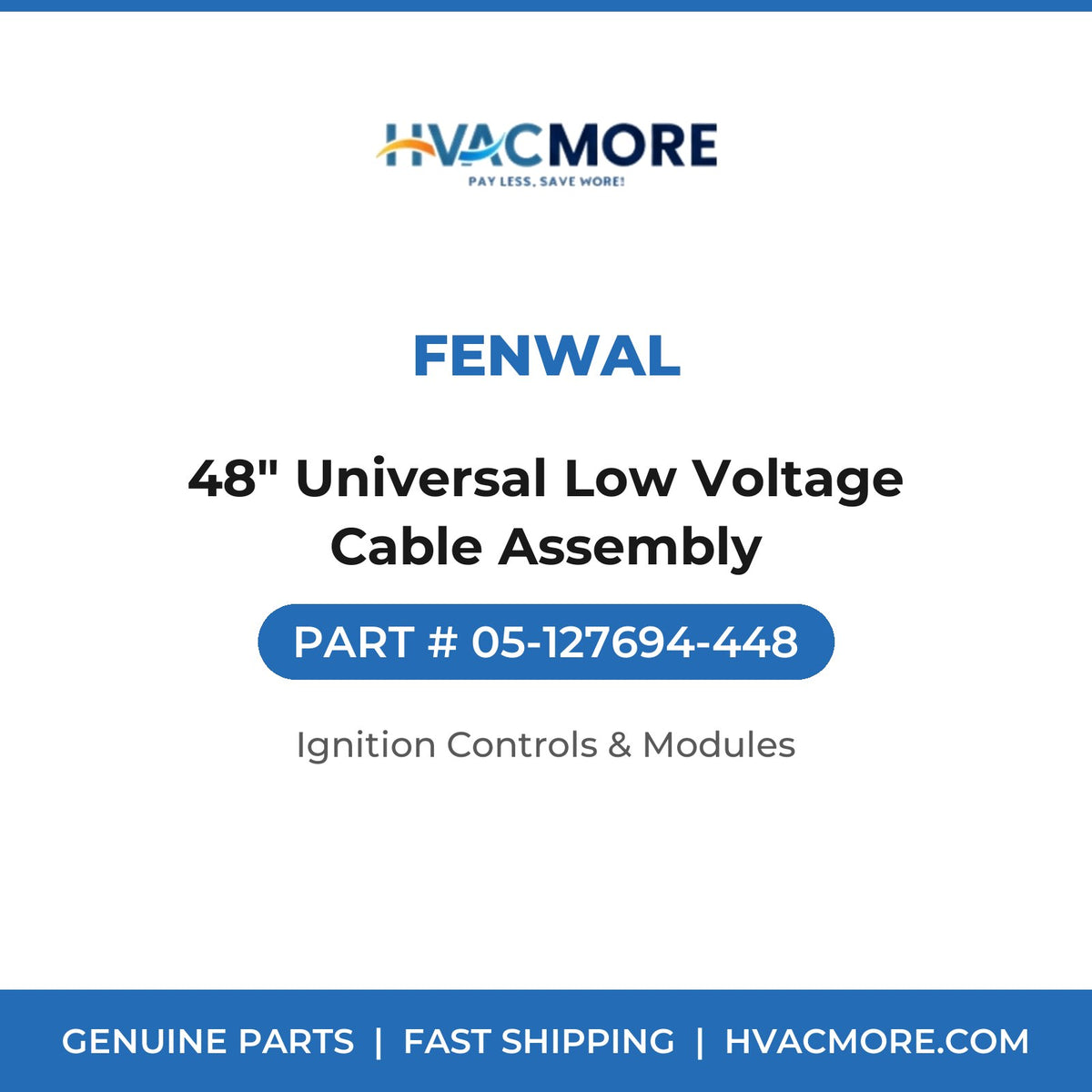 Fenwal 48" Universal Low Voltage Cable Assembly 05-127694-448