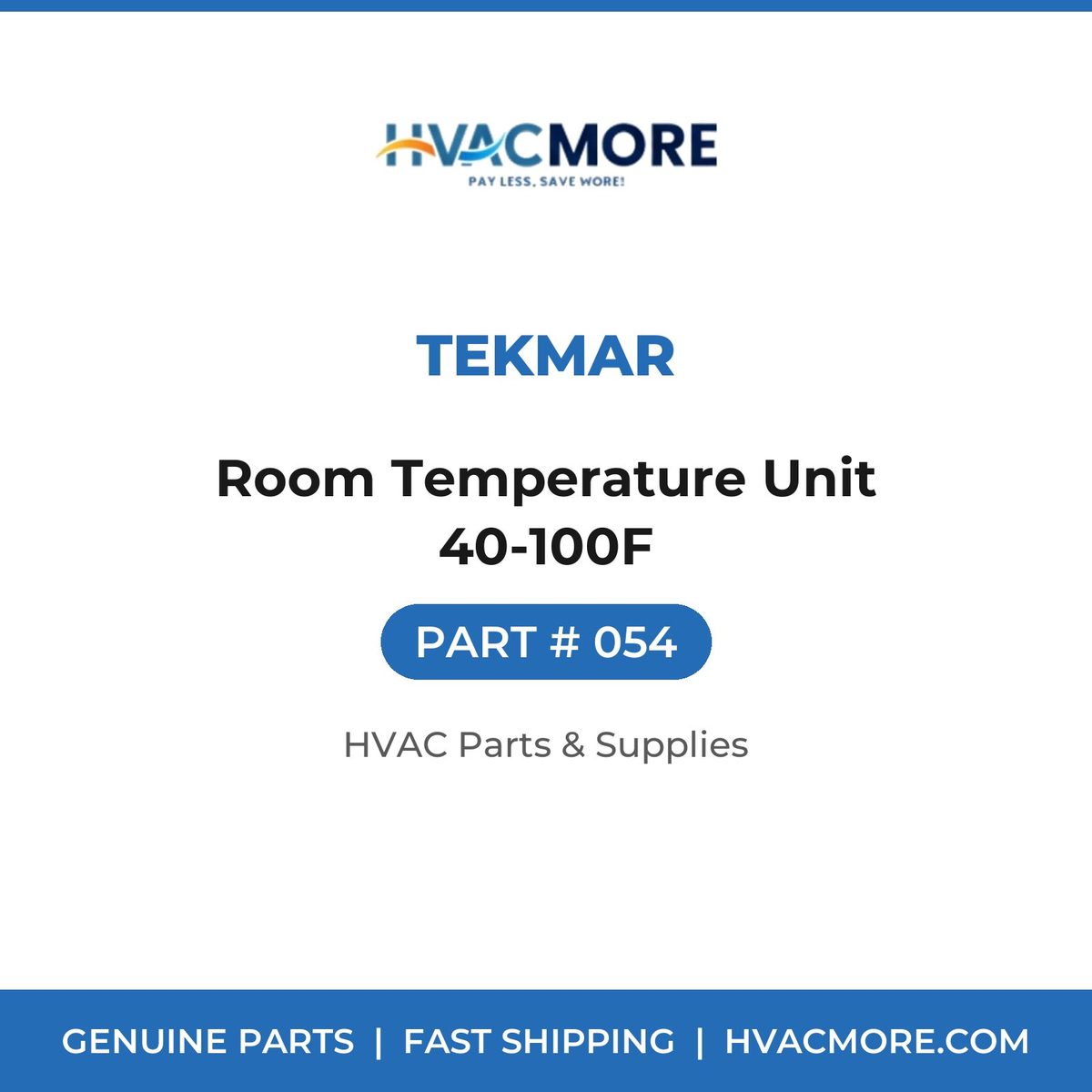 tekmar Room Temperature Unit 40-100F 054