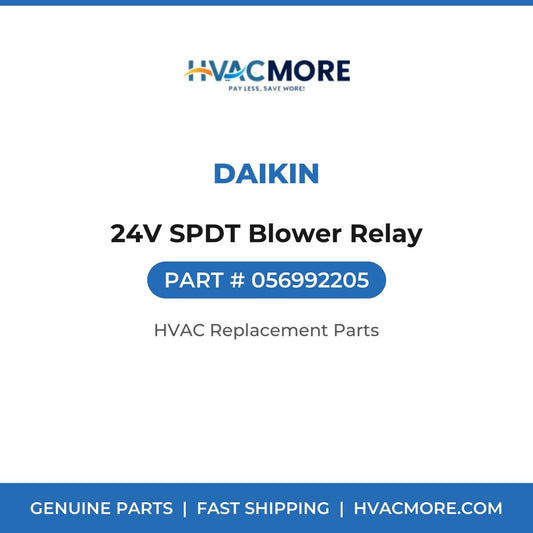Daikin 24V SPDT Blower Relay 056992205