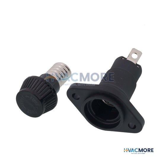 Littelfuse 30 Amp Panel Mount Straight Fuse Holder, 1-13/32" to 1-1/2" Range (600V) 05710007L