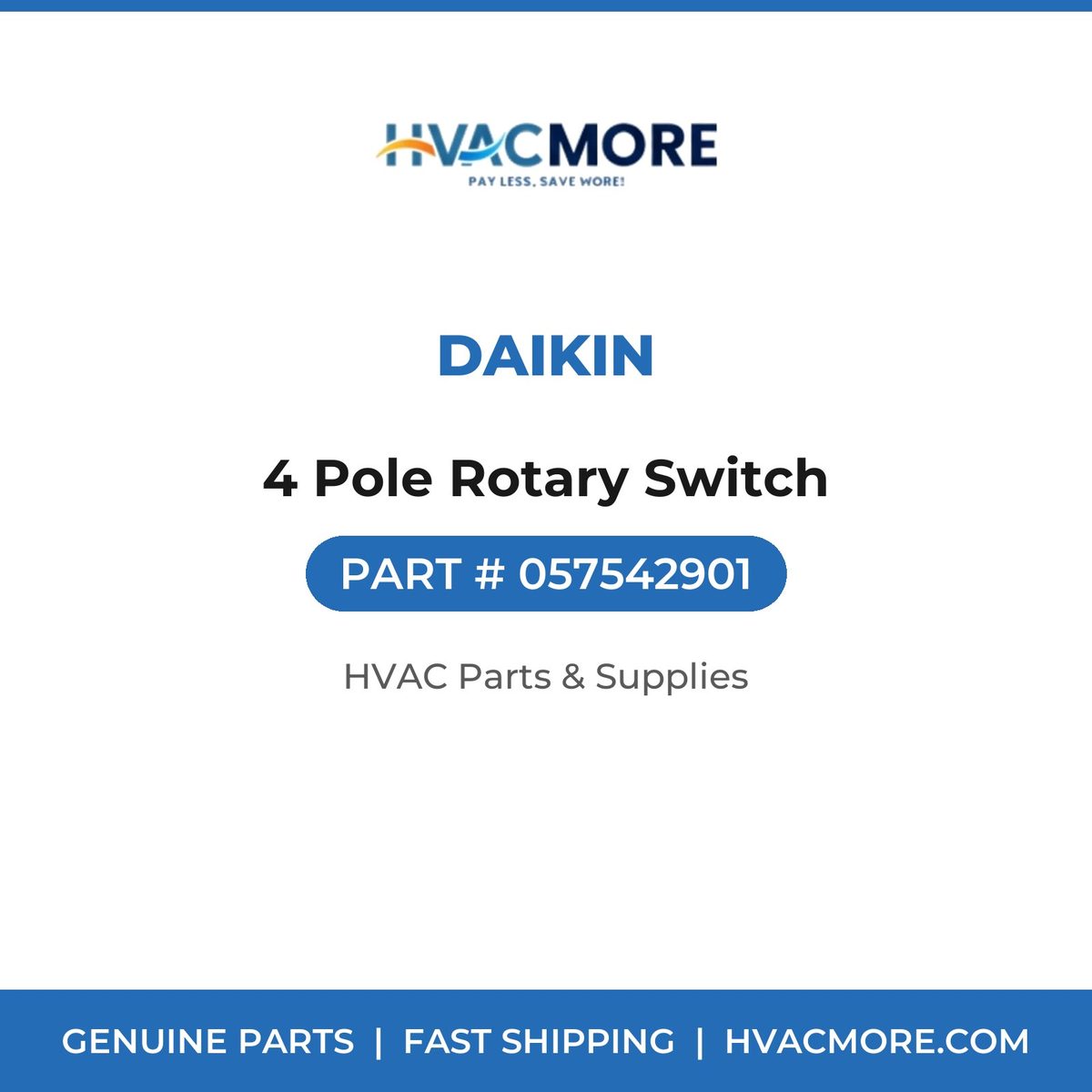 Daikin 4 Pole Rotary Switch 057542901