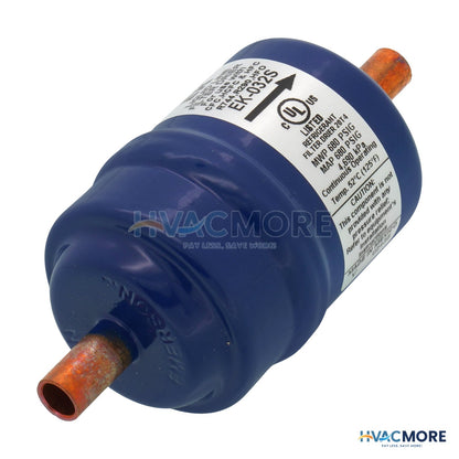 Emerson Flow Controls 1/4" ODF EK032S-SERIES Liquid Line Filter Drier (3 Cubic Inches) 060012