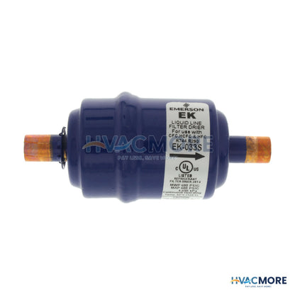 Emerson Flow Controls 3/8" ODF EK033S-SERIES Liquid Line Filter Drier (3 Cubic Inches) 060014