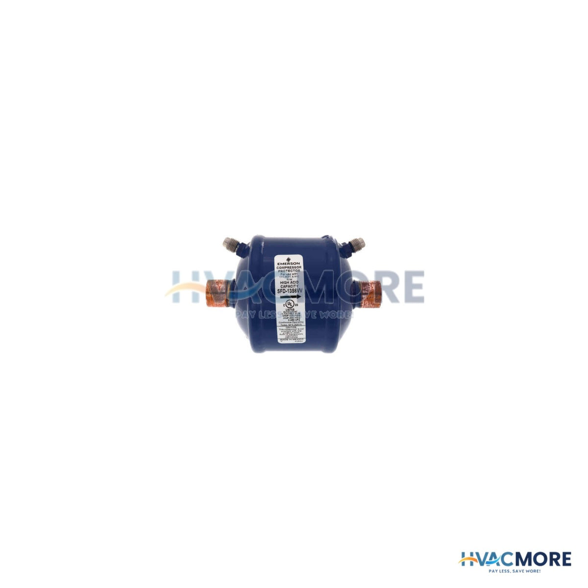 Emerson Flow Controls 7/8" ODF SFD27S7W-SERIES Suction Line Filter Drier (27 Cubic Inches) 060251