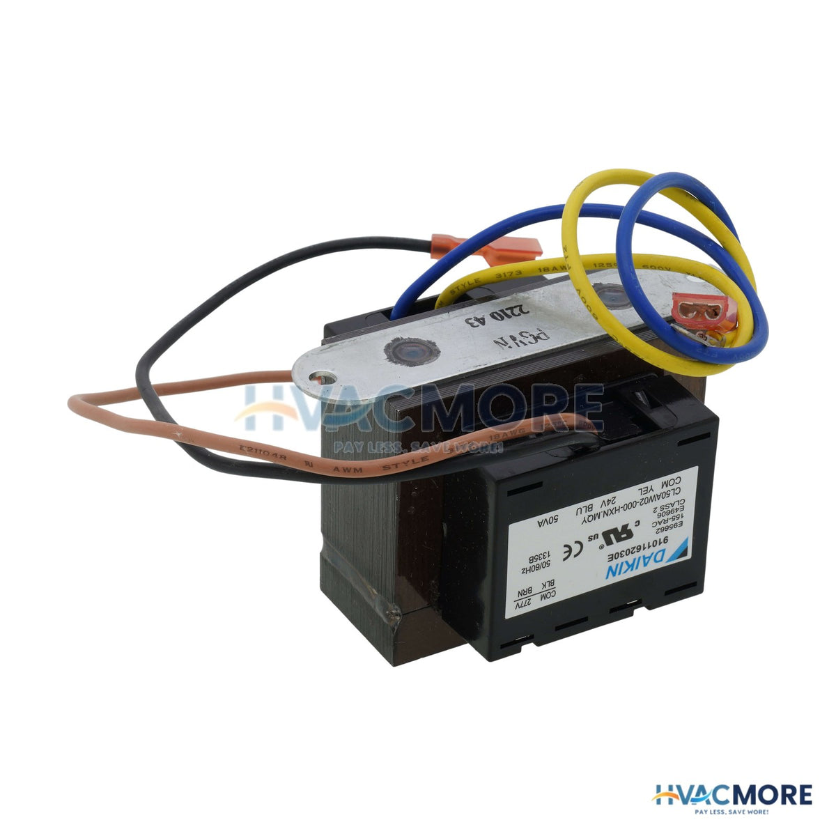 Daikin 277V - Primary, 24v- Secondary 50VA Transformer 060630702