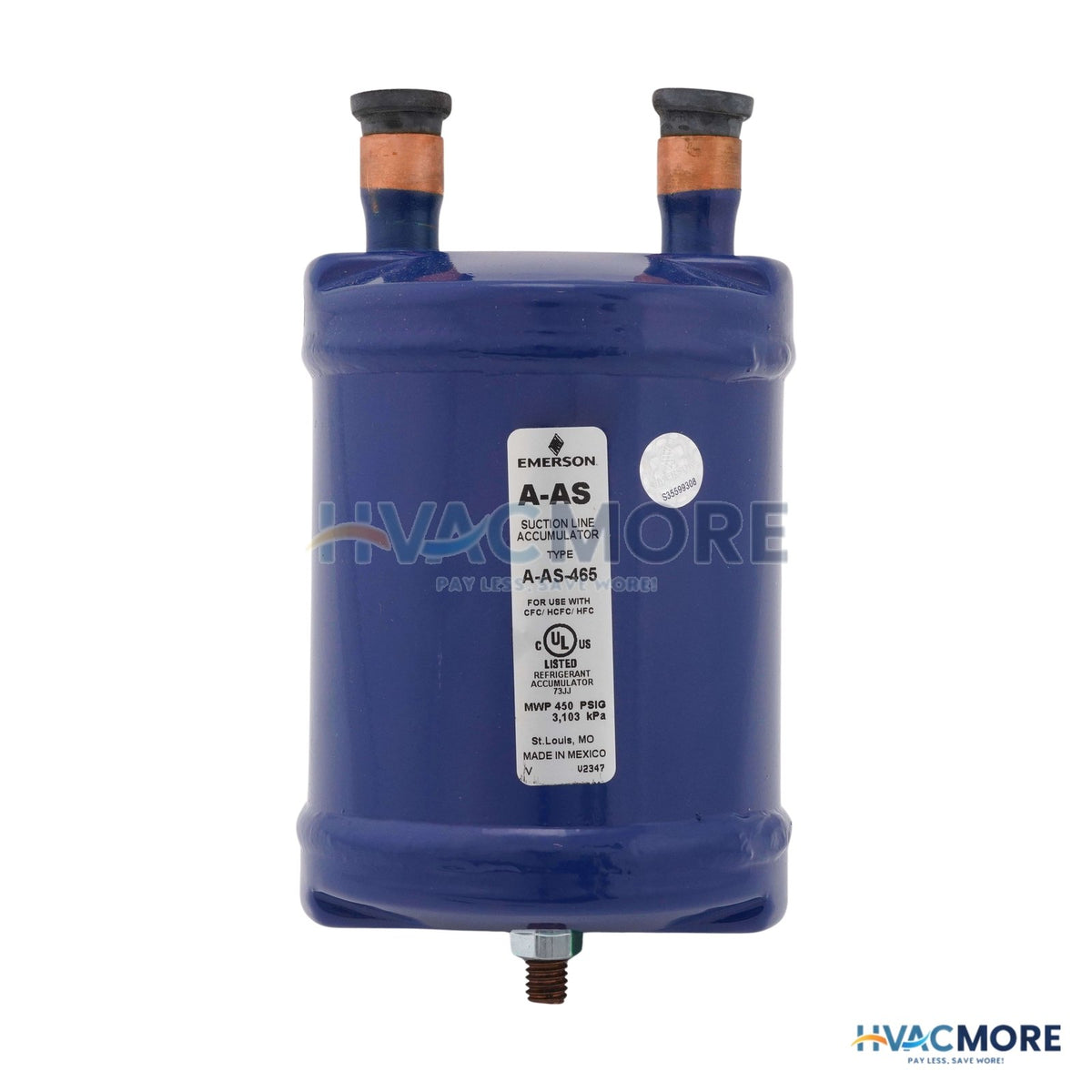 Emerson Flow Controls 5/8" SERIES-A-AS-4-65 Suction Accumulator 060821