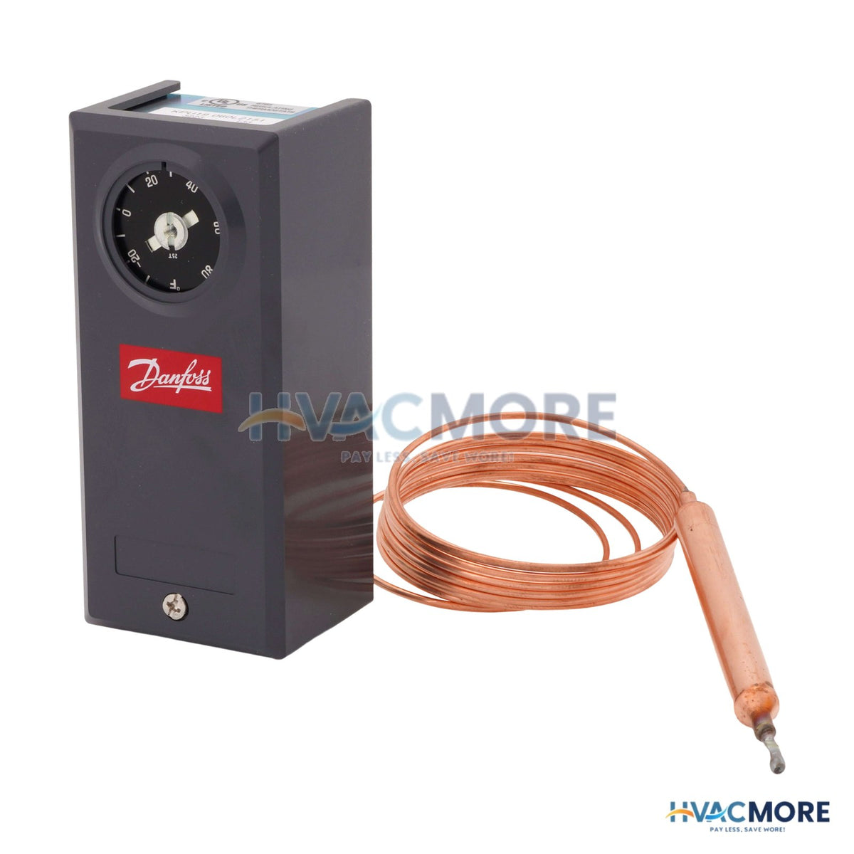 Danfoss KPU 19 Danfoss Temp. Switch, Remote Bulb, 80" Cap Tube 060L2151
