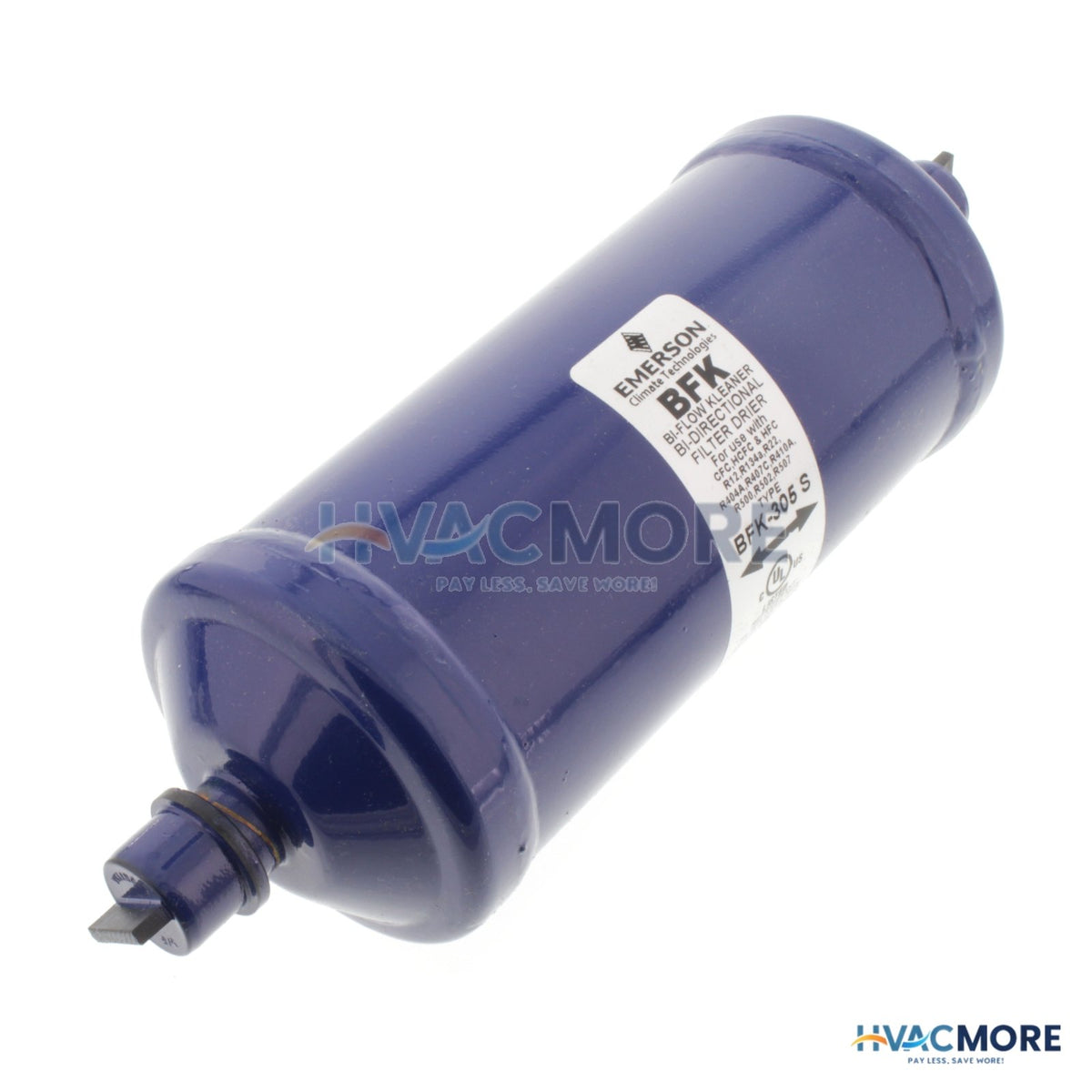 Emerson Flow Controls 5/8" ODF BFK305S-SERIES Liquid Line Bi-Directional Filter Drier (30 Cubic Inches) 063081