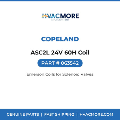 Copeland ASC2L 24V 60H Coil 063542