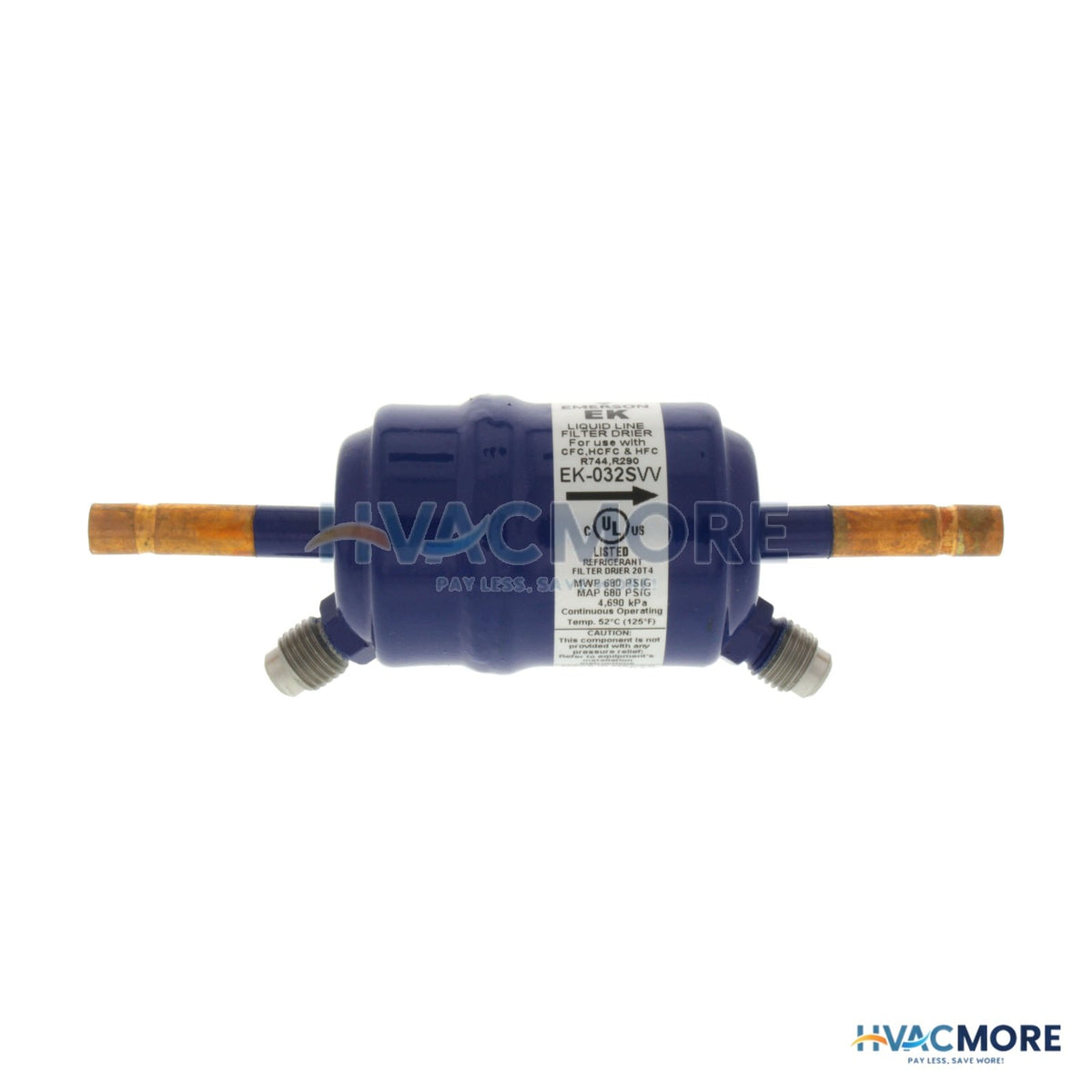 Emerson Flow Controls 1/4" ODF EK032VV-SERIES Contractor's Choice Filter Drier (3 Cubic Inches) 063908