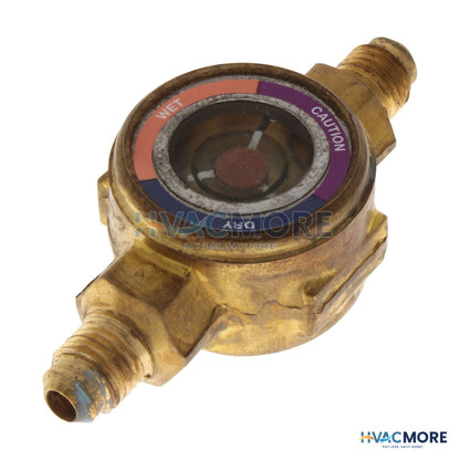 Emerson Flow Controls 1/4" Male Flare Hermetic Sight Glass Moisture Indicator 065391