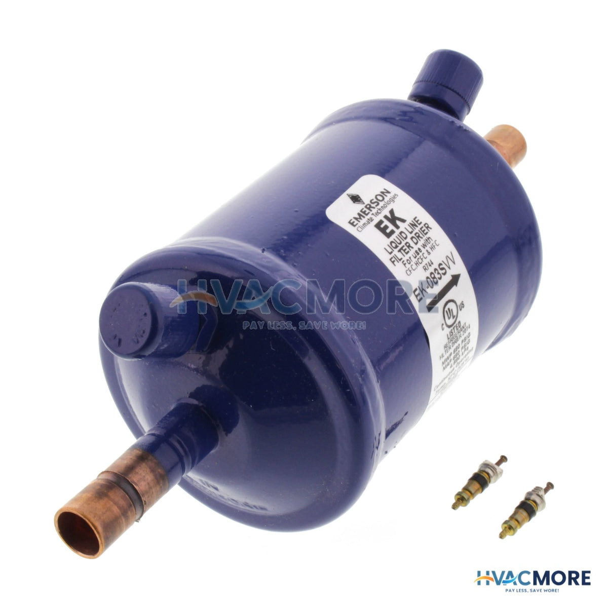 Emerson Flow Controls 3/8" ODF EK-083S-VV Series Liquid Line Filter Drier (8 Cubic Inches) 065964