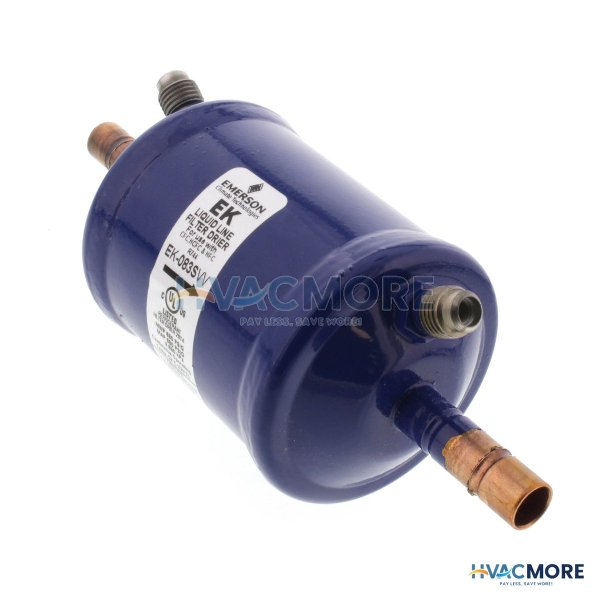 Emerson Flow Controls 3/8" ODF EK-083S-VV Series Liquid Line Filter Drier (8 Cubic Inches) 065964