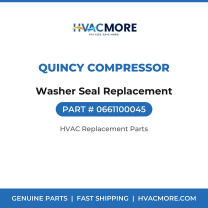 Quincy Compressor Washer Seal Replacement 0661100045