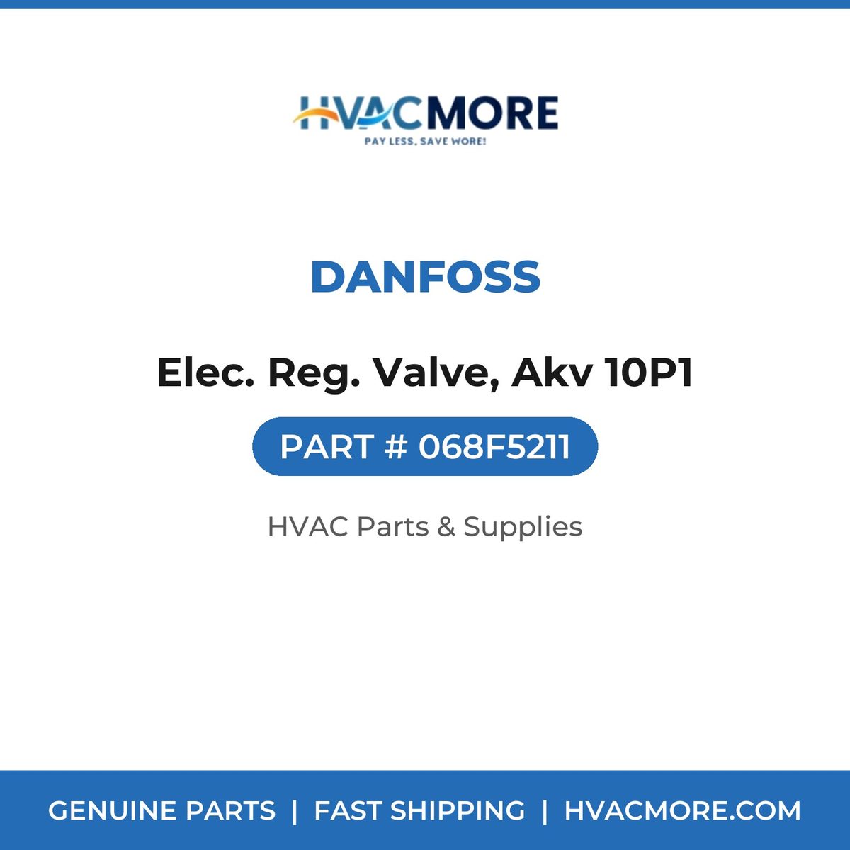 Danfoss Elec. Reg. Valve, Akv 10P1 068F5211