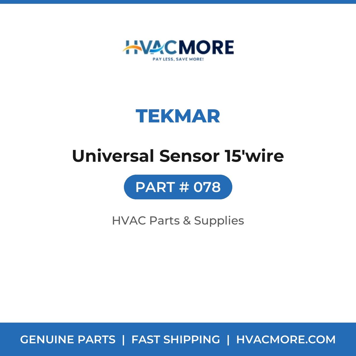tekmar Universal Sensor 15'wire 078