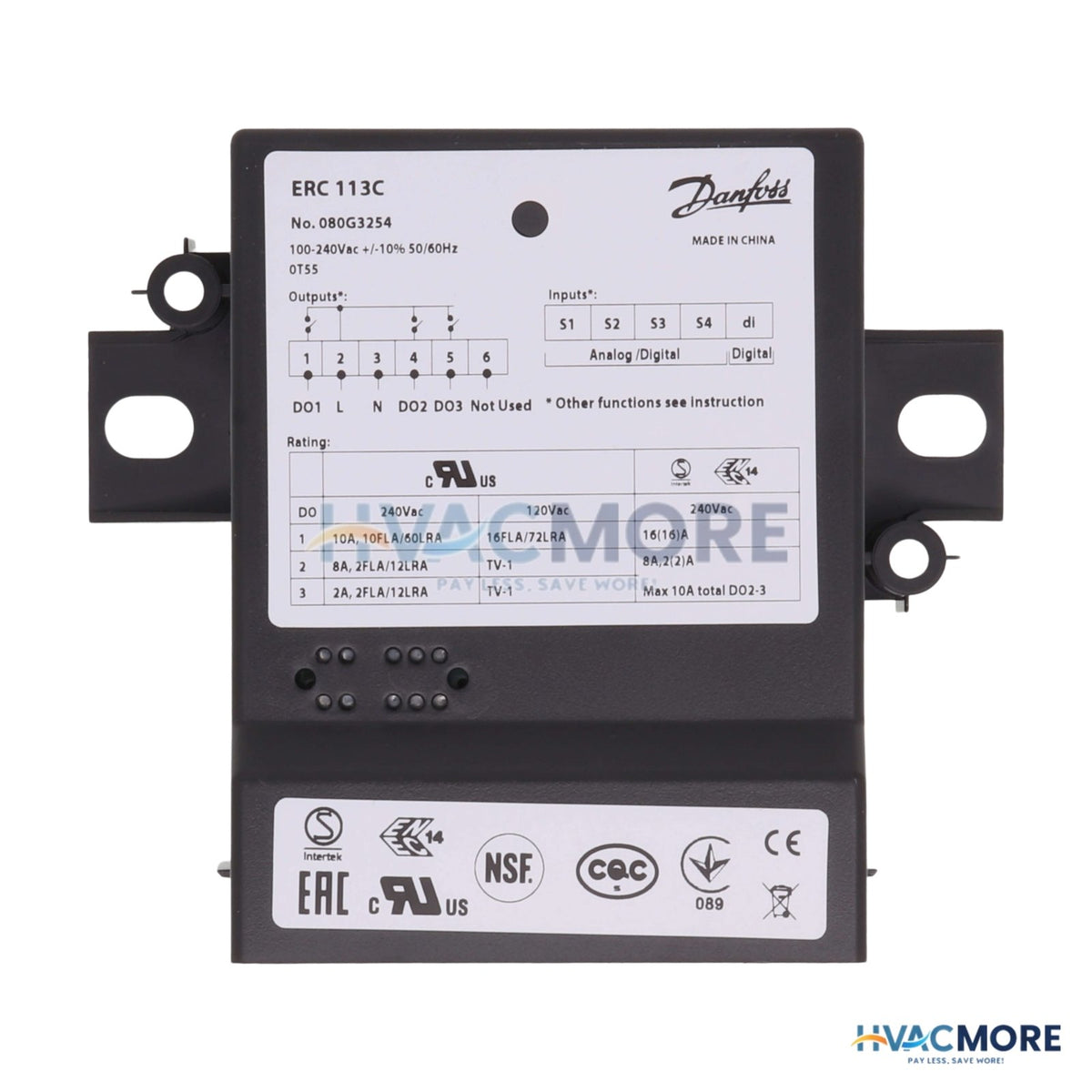 Danfoss ERC 113 Bottle Cooler Controller 080G3254