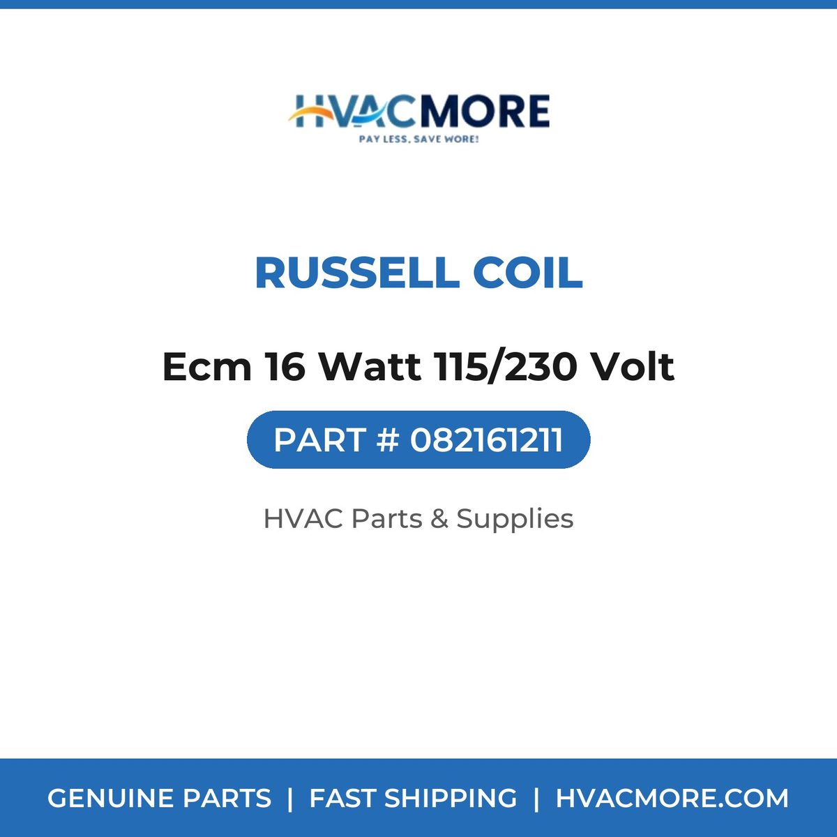 Russell Coil Ecm 16 Watt 115/230 Volt 082161211