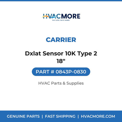 Carrier Dxlat Sensor 10K Type 2 18" 0843P-0830