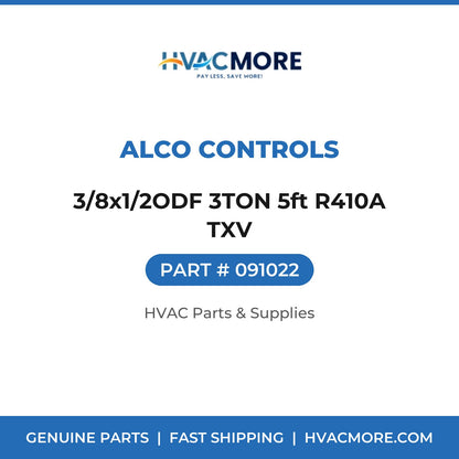 Alco Controls 3/8x1/2ODF 3TON 5ft R410A TXV 091022