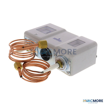 Emerson Flow Controls 7/16" - 20 UNF PS2-Y7K Adjustable Dual Pressostat W/ Auto Reset 099009