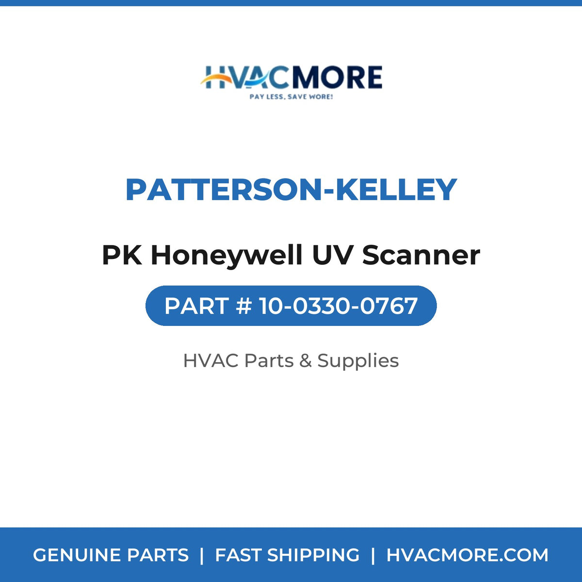 Patterson-Kelley PK Honeywell UV Scanner 10-0330-0767