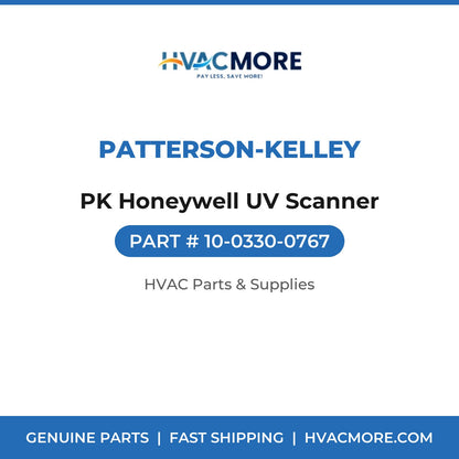 Patterson-Kelley PK Honeywell UV Scanner 10-0330-0767