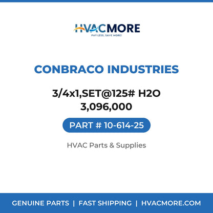 Conbraco Industries 3/4x1,SET@125# H2O 3,096,000 10-614-25