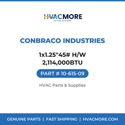 Conbraco Industries 1x1.25"45# H/W 2,114,000BTU 10-615-09