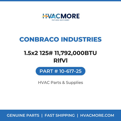 Conbraco Industries 1.5x2 125# 11,792,000BTU RlfVl 10-617-25