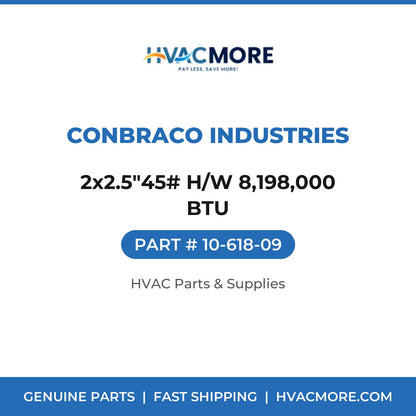 Conbraco Industries 2x2.5"45# H/W 8,198,000 BTU 10-618-09