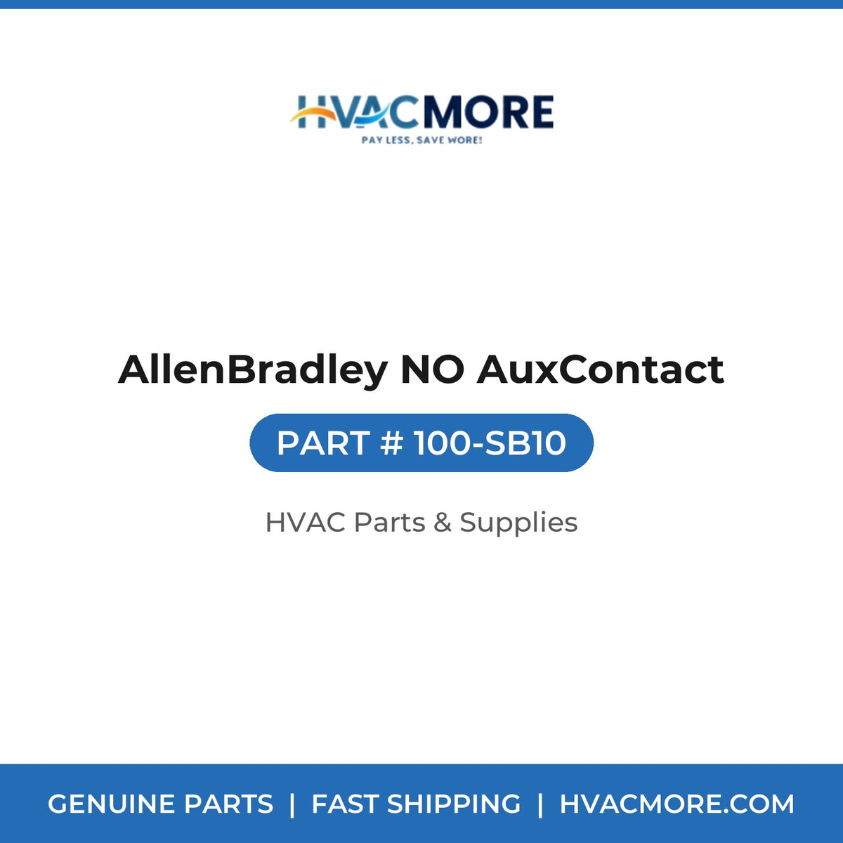 AllenBradley NO AuxContact 100-SB10