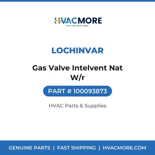 Lochinvar Gas Valve Intelvent Nat W/r 100093873