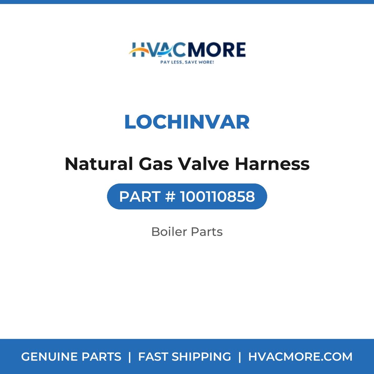 Lochinvar Natural Gas Valve Harness 100110858