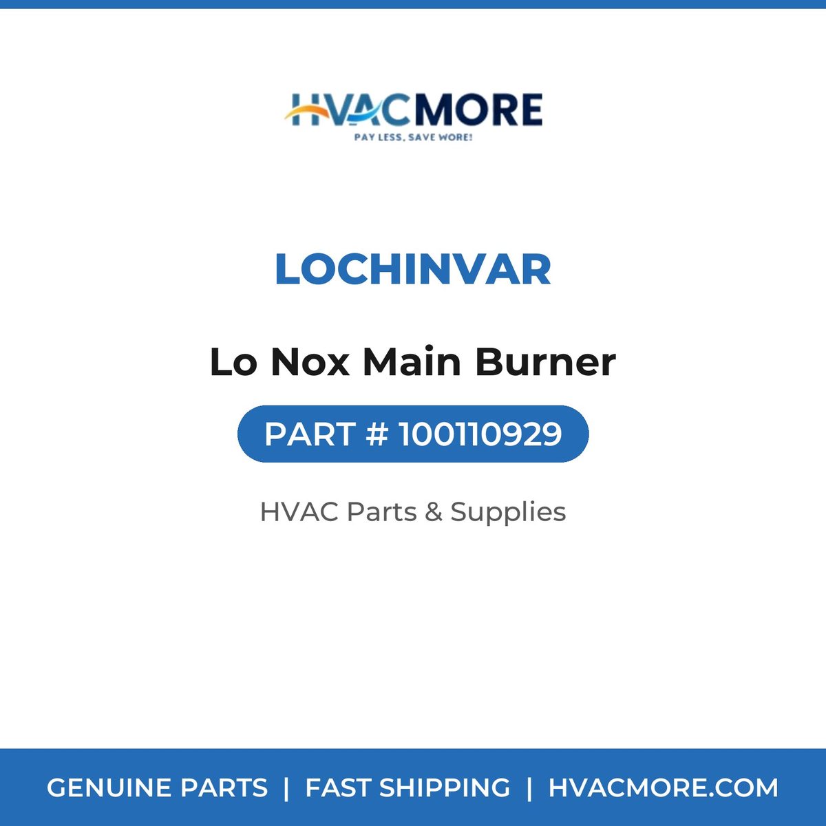 Lochinvar Lo Nox Main Burner 100110929