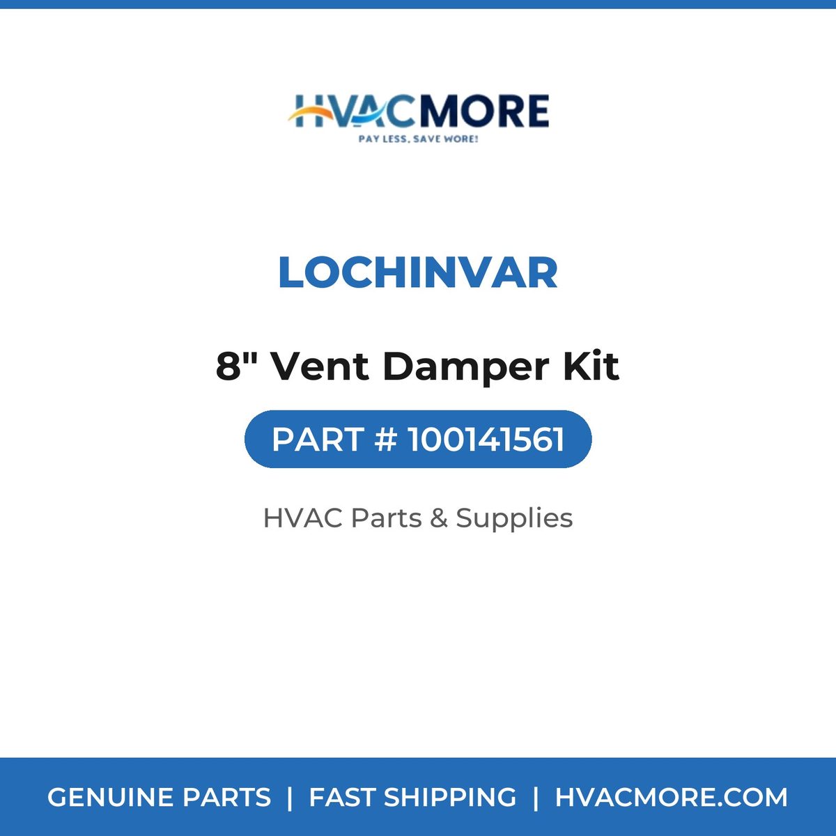Lochinvar 8" Vent Damper Kit 100141561