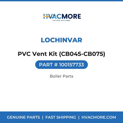 Lochinvar PVC Vent Kit (CB045-CB075) 100157733